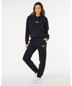 Womens Pants: SURF STAPLE TRACKPANT - BLACK