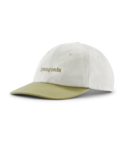 Fitz Roy Icon Trad Cap - Text Logo: Birch White w/Gumtree Green