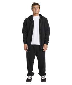 PREMIUM WW ZIP THRU HOOD - BLACK