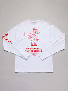 Mens: DO THE MILES SEA LS TEE - White