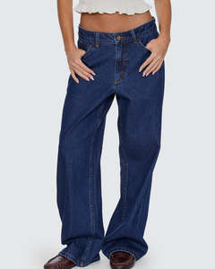 Womens: Billie Low Rise Baggy Jean - Rinsed Ink