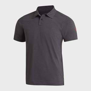Mens: Airtex Collared Short Sleeve Shirt - Heather Charcoal