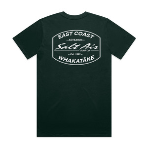 Tees: Salt Air T-Shirt Pine Green - East Coast Print