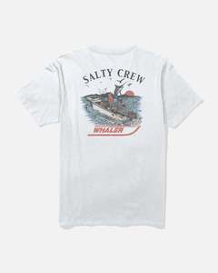 WHALER CHASE SS TEE - WHITE