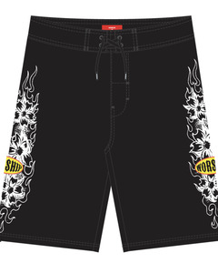 Tropical Heat 22" Boardshort - Black