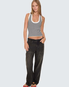 Billie Low Rise Baggy Jean - Licorice