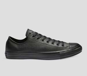 Shoes: Chuck Taylor All Star Leather Low - Black Mono