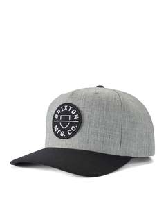 CREST C MP SNAPBACK - Heather Grey/Black