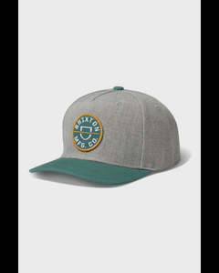 CREST C MP SNAPBACK - DARK HEATHER GREY/DARK GREEN