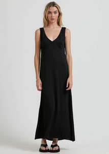 Womens Fashion: Leni - Recycled Maxi Dress - Black