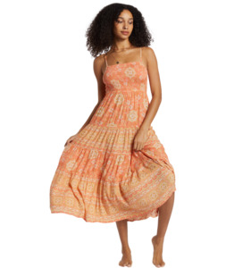 Womens Fashion: DREAM SPACE MIDI - SWEET PAPAYA
