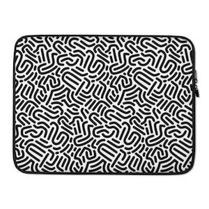 Lucky You: Laptop Sleeve - Black and White