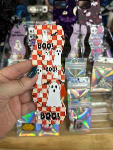 Anything But Basic Socks: Wavy Acrylic Bookmarks - BOOO