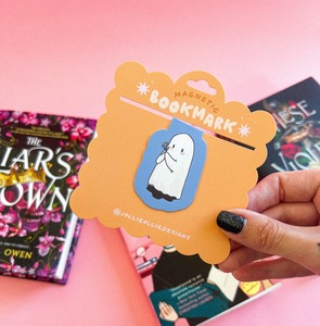 Tech Accessories: Spring Ghost Magnetic Bookmark