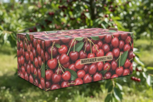 Linerless Boxes: Linerless Cherry Box | Wayfarer Paperboard Plastic Replacement