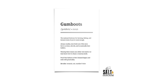 Gumboots Definition Print - Stylish & Durable Footwear