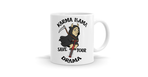 Karma Llama Save Your Drama Mug - Bespoke Mugs