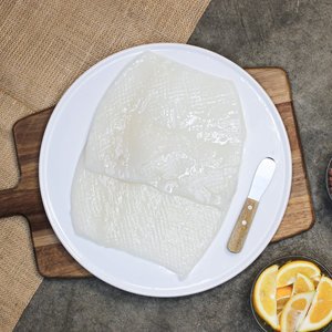 All Fresh Fish — Seafood — Saltwater Seafoods: Pineapple Cut Squid Fillet 1KG - Saltwater Seafoods NZ