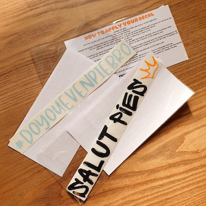 Products: Salut Pies I Decals Salut Pies