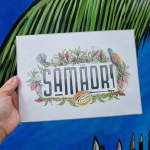 Illustration - Samāori Botanical A4 Eco print - Samaori Coffee
