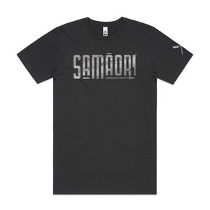 Products: Original Logo Tee - Metallic Silver - Samaori Coffee