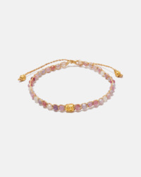 Pink Tourmaline from Sri Lanka Bracelet | Gold