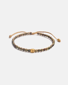 Gemstone Gold: Bloodstone Bracelet | Gold