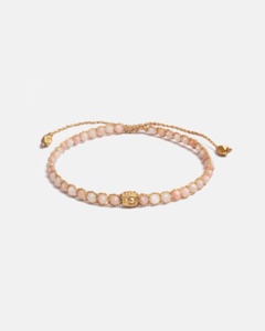 Gemstone Gold: Pink Opal Bracelet | Gold
