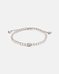 Gemstone Silver: Clear Quartz Bracelet | Silver