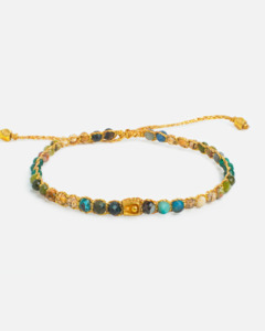 Gem Galaxy: Earth Nature's Symphony Bracelet | Gold