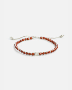 Bracelets: Red Jasper Bracelet | Silver