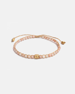 Gemstone Gold: Pink Opal Bracelet | Gold