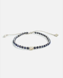 Gemstone Silver: Blue Sapphire Bracelet | Silver