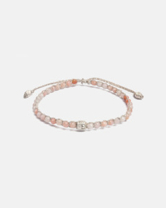 Gemstone Silver: Pink Opal Bracelet | Silver
