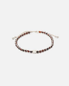 Gemstone Silver: Hessonite Garnet Bracelet | Silver