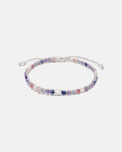 Ombre: Ombre Purple Rain Bracelet | Silver