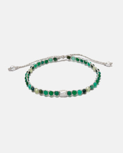 Ombre: Ombre Green Glow Bracelet | Silver