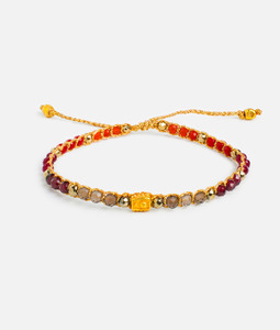 Ruby: Bravery Bracelet  | Gold