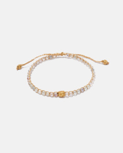 Ruby: Flourite Bracelet | Gold