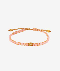 Gemstone Gold 1: Pink Quartz Bracelet | Gold