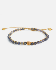 Gemstone Gold 1: Iolite Bracelet | Gold