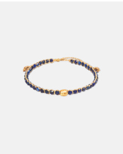 Zodiac Virgo September: Lapis Lazuli Bracelet | Gold