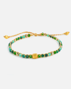 Gemstone Gold 1: Eid Mubarak Bracelet  Ramadan Edition| Gold