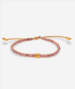 Gemstone Gold 1: Rhodolite Sri Lanka  Bracelet | Gold