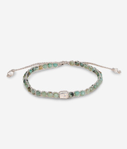 Gemstone Gold: African Turquoise Bracelet | Silver