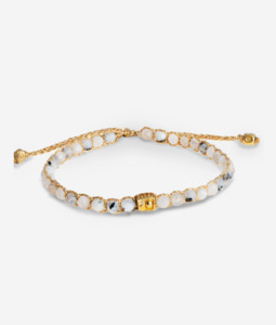 Rainbow Moonstone Bracelet | Gold