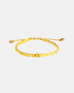 Yellow Calcite: Yellow Calcite Bracelet | Gold
