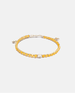 Yellow Calcite: Yellow Calcite Bracelet | Silver