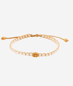 Green Apple Jade Bracelet | Gold