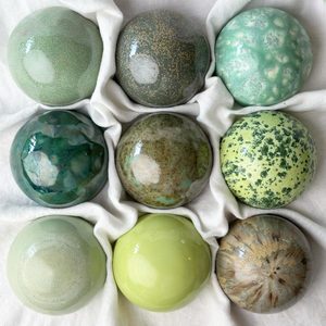 Forest Greens: Ceramic Wall Art Rolling Hills Collection